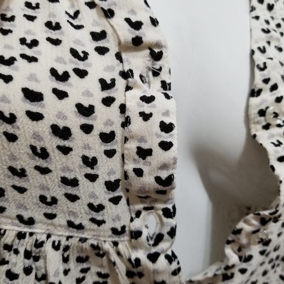 Vanessa Virginia top XS Heart Ladder Lace Tunic button front boho Anthropologie - Picture 11 of 15